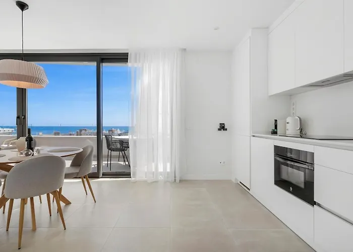 Higueron Sea View Penthouse 2br Lägenhet *